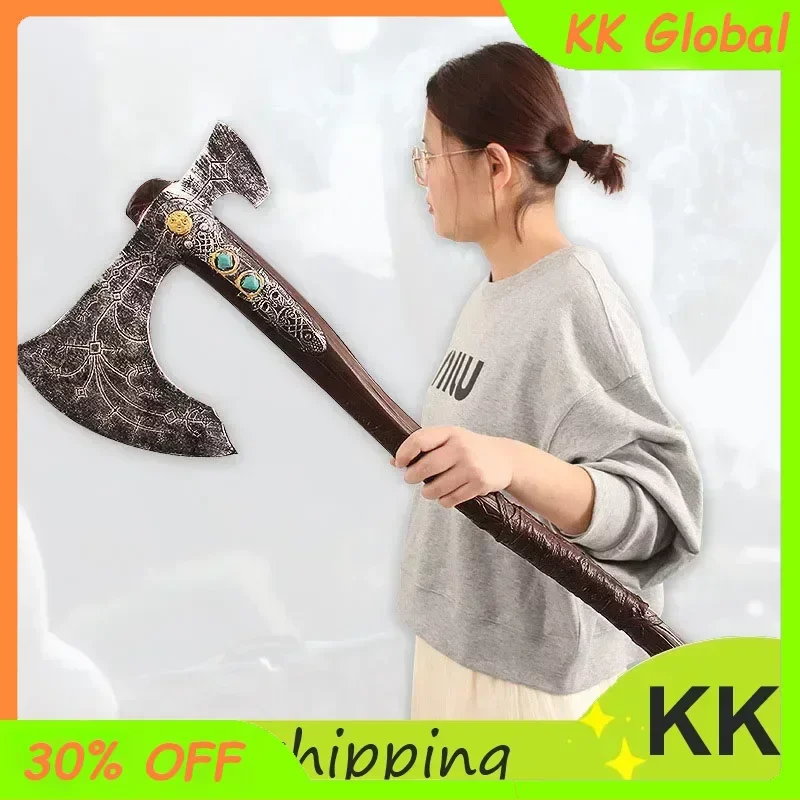 

93cm God of War Leviathan Axe Kratos God of War: Ragnarok Axe Weapon Model Pu Game Samurai Weapon Model Gift Toys for Boys Kid