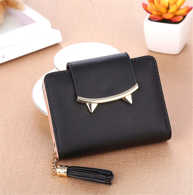 2023 Korean Women Wallet Cute Cat Ears Leather Short Tassel Small Day Clutch Trifold Female Purse ID Coin Card Holder Mini Bag
2023 Korean Women Wallet Cute Cat Ears Leather Short Tassel Small Day Clutch Trifold Female Purse ID Coin Card Holder Mini Bag