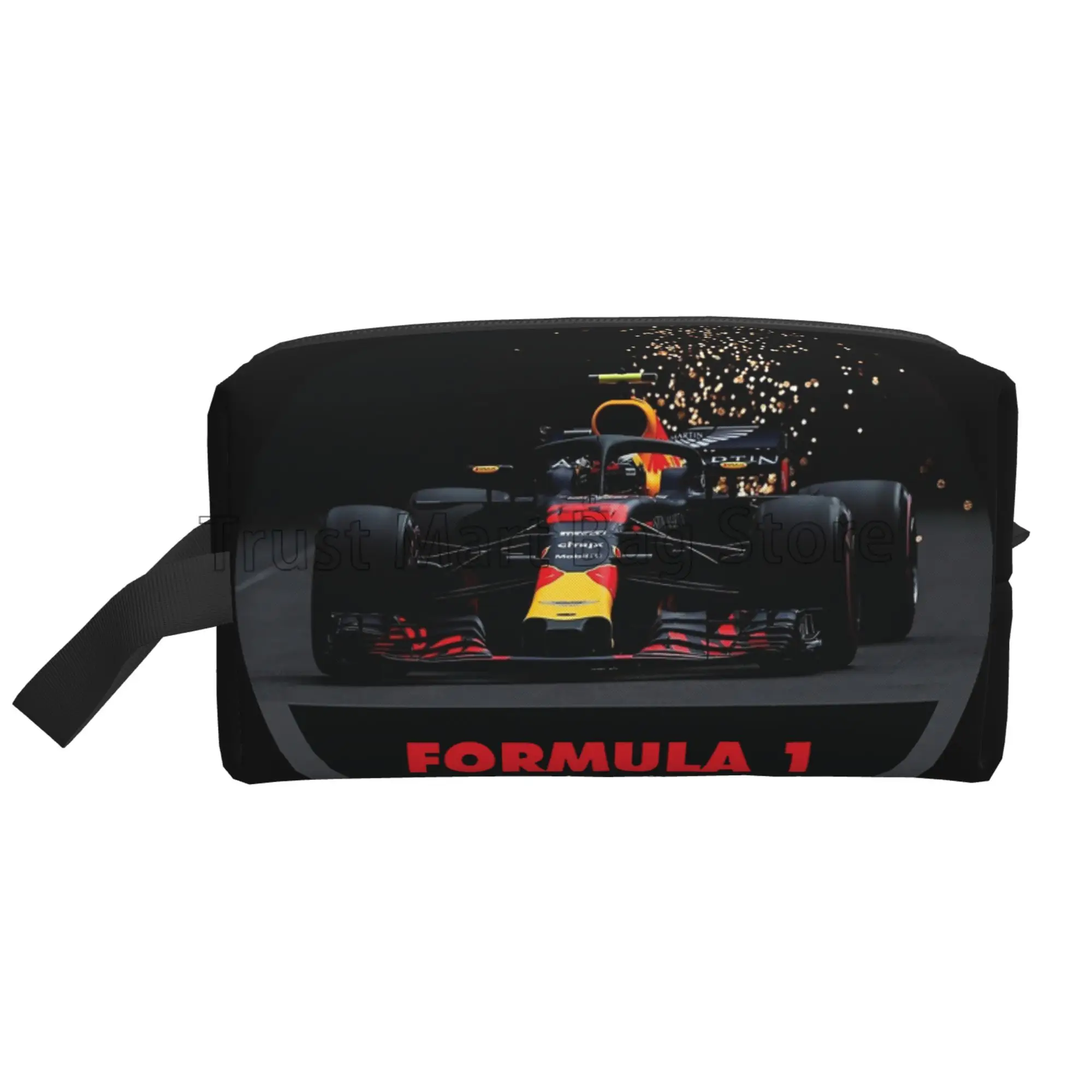 Косметичка с гоночным принтом F1, портативная Водонепроницаемая Вместительная дорожная Сумочка унисекс для косметики, органайзер для туалетных принадлежностей 
Косметичка с гоночным принтом F1, портативная Водонепроницаемая Вместительная дорожная Сумочка унисекс для косметики, органайзер для туалетных принадлежностей