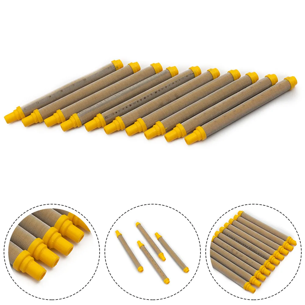 10pcs Spray Gun Filter Spraying Machine Accessories 100Mesh Airless Spray Tool YELLOW Filter Insert 304 Stainless Steel
10pcs Spray Gun Filter Spraying Machine Accessories 100Mesh Airless Spray Tool YELLOW Filter Insert 304 Stainless Steel