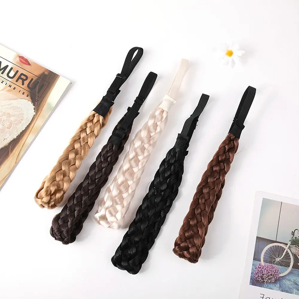 

Hair Styling Tool Women Princess Headwear Bohemian Braided Hair Band Hair Hoop Elastic Braided Headband Wig Twist Headbands