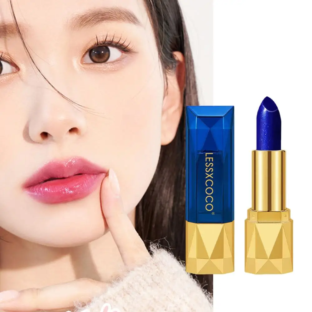Blue Rose Color-changing Lip Magic Temperature Changing Lip Moisturizing Into Stain Gloss Long Pink And Changed Colors Blue L8A5
Blue Rose Color-changing Lip Magic Temperature Changing Lip Moisturizing Into Stain Gloss Long Pink And Changed Colors Blue L8A5