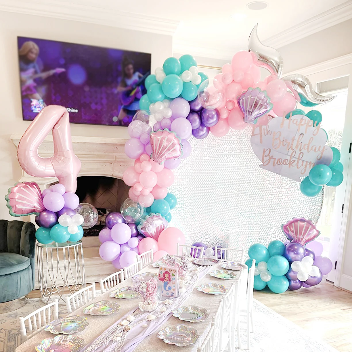 Mermaid Tail Balloon Garland Arch Set Mermaid Theme Party Decorations Girl Favors 1st Birthday Baby Shower Party Supplies
Mermaid Tail Balloon Garland Arch Set Mermaid Theme Party Decorations Girl Favors 1st Birthday Baby Shower Party Supplies