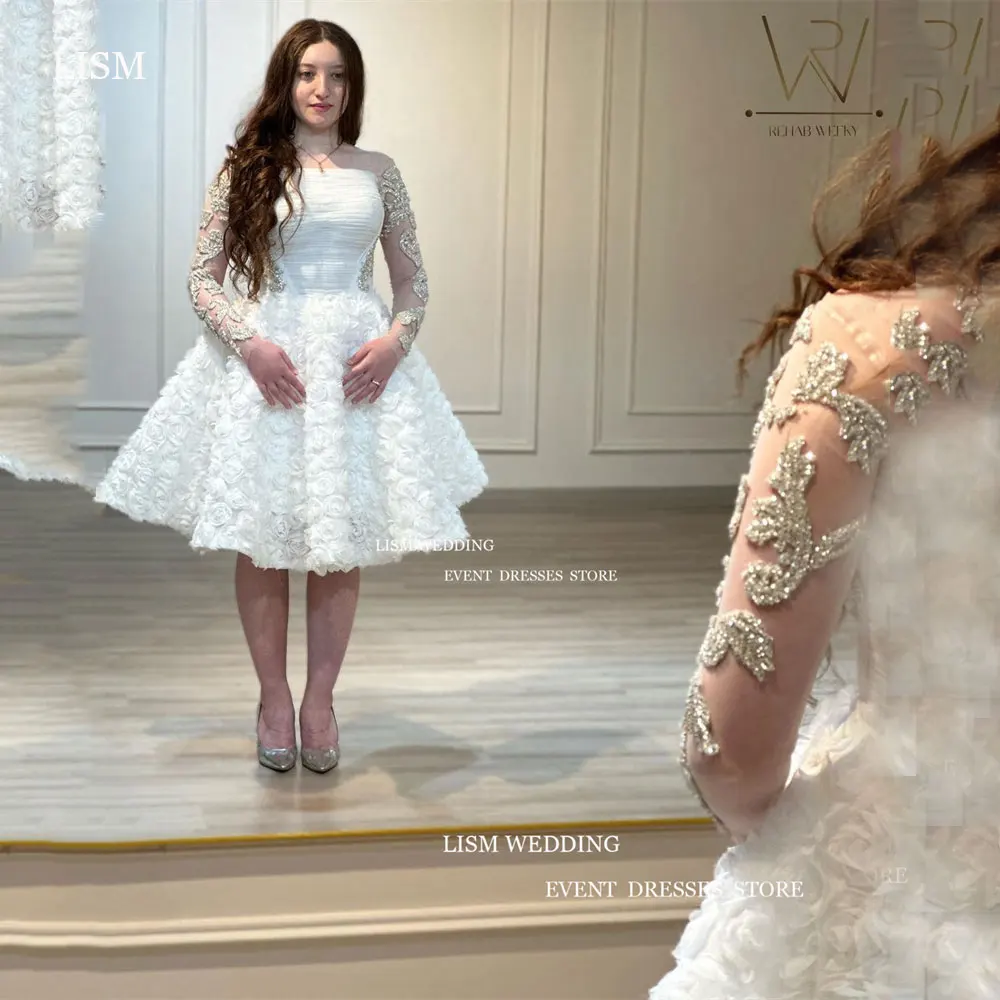 LISM Princess White Wedding Dress Applique Shiny Gilding Sleeve Bridal Gown A Line 2024 New Saudi Arabia Women Dress Custom Made
LISM Princess White Wedding Dress Applique Shiny Gilding Sleeve Bridal Gown A Line 2024 New Saudi Arabia Women Dress Custom Made