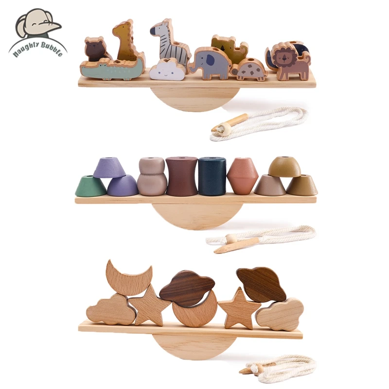 Baby Animal Threading Toys Wooden Seesaw Toys Blocks Board Games Montessori Hands-on Ability Educational Children Blocks Gifts
Baby Animal Threading Toys Wooden Seesaw Toys Blocks Board Games Montessori Hands-on Ability Educational Children Blocks Gifts