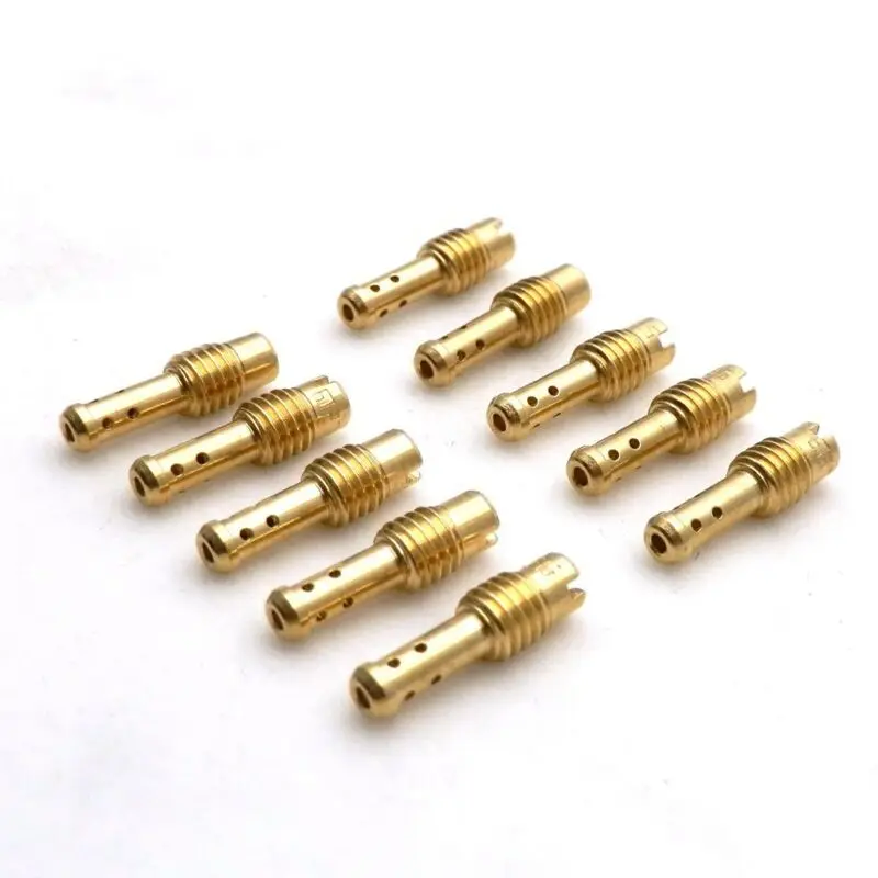 10pcs Motorcycle Pilot Jet 8 Bleed Holes Kit Replacement For MIKUNI VM/TM/TMX Carburetor 10 ,12.5 ,15 ,17.5, 20, 22.5, 25 ,27.5
10pcs Motorcycle Pilot Jet 8 Bleed Holes Kit Replacement For MIKUNI VM/TM/TMX Carburetor 10 ,12.5 ,15 ,17.5, 20, 22.5, 25 ,27.5