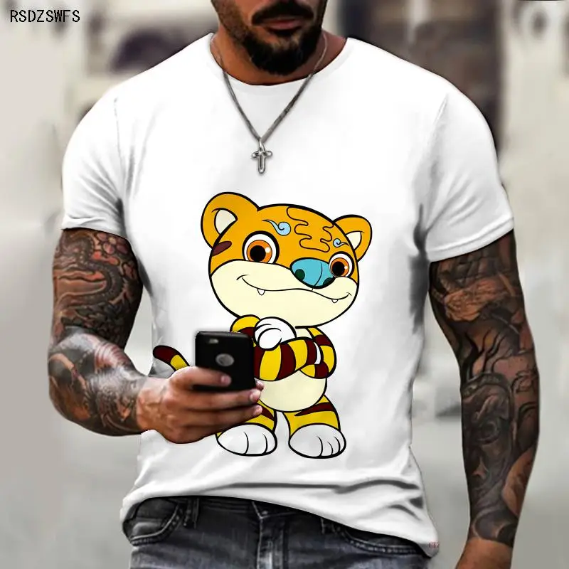 Cartoon Animal 3d Printing Cute Casual Street Harajuku T-shirt Men's Short Sleeve Gift for Men Funny Oversized T-shirt
Cartoon Animal 3d Printing Cute Casual Street Harajuku T-shirt Men's Short Sleeve Gift for Men Funny Oversized T-shirt