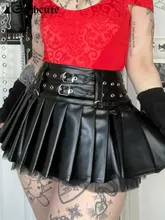 SUCHCUTE Dark Academic Mini Skirts For Women Leather PU Streetwear Solid Skirt Skinny Vintage E Girl Gothic Clothes Punk Style
SUCHCUTE Dark Academic Mini Skirts For Women Leather PU Streetwear Solid Skirt Skinny Vintage E Girl Gothic Clothes Punk Style