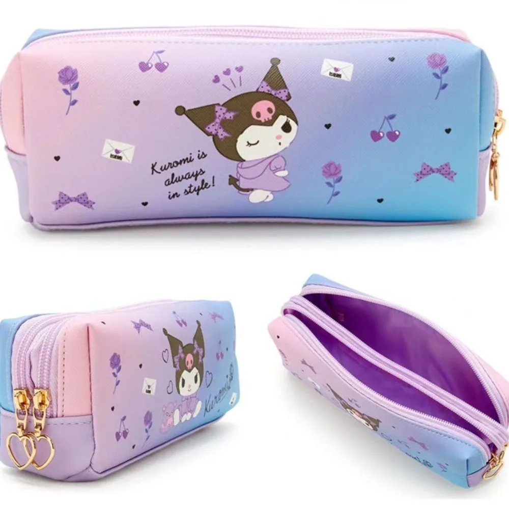 

Sanrioed Cinnamoroll Anime Kawaii Kuromi My Melody Hello Kitty Pen Case Storage Bag Cosmetic Bag Pen Case Stationery Storage Bag