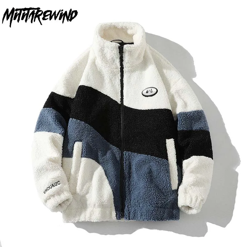 Autumn Winter Couple Jacket Casual Loose Patchwork Color Polar Fleece Coat Men And Women Fashion Oversize Warm Hip Hop Outerwear
Autumn Winter Couple Jacket Casual Loose Patchwork Color Polar Fleece Coat Men And Women Fashion Oversize Warm Hip Hop Outerwear