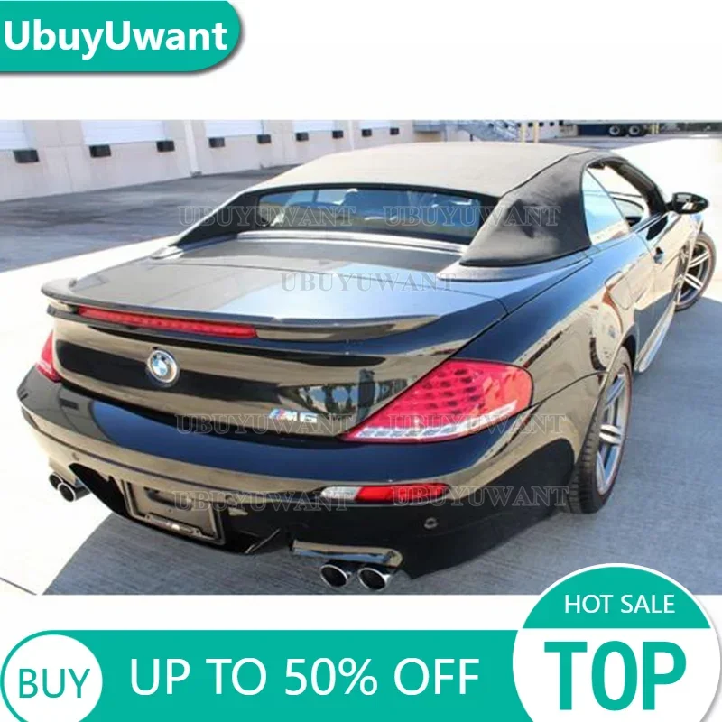 

For BMW 6 Series E63 And E64 Convertible Not For E64 Carbon Fiber Rear Trunk Spoiler Tail Wing 04-09 Car Styling Rear Wing