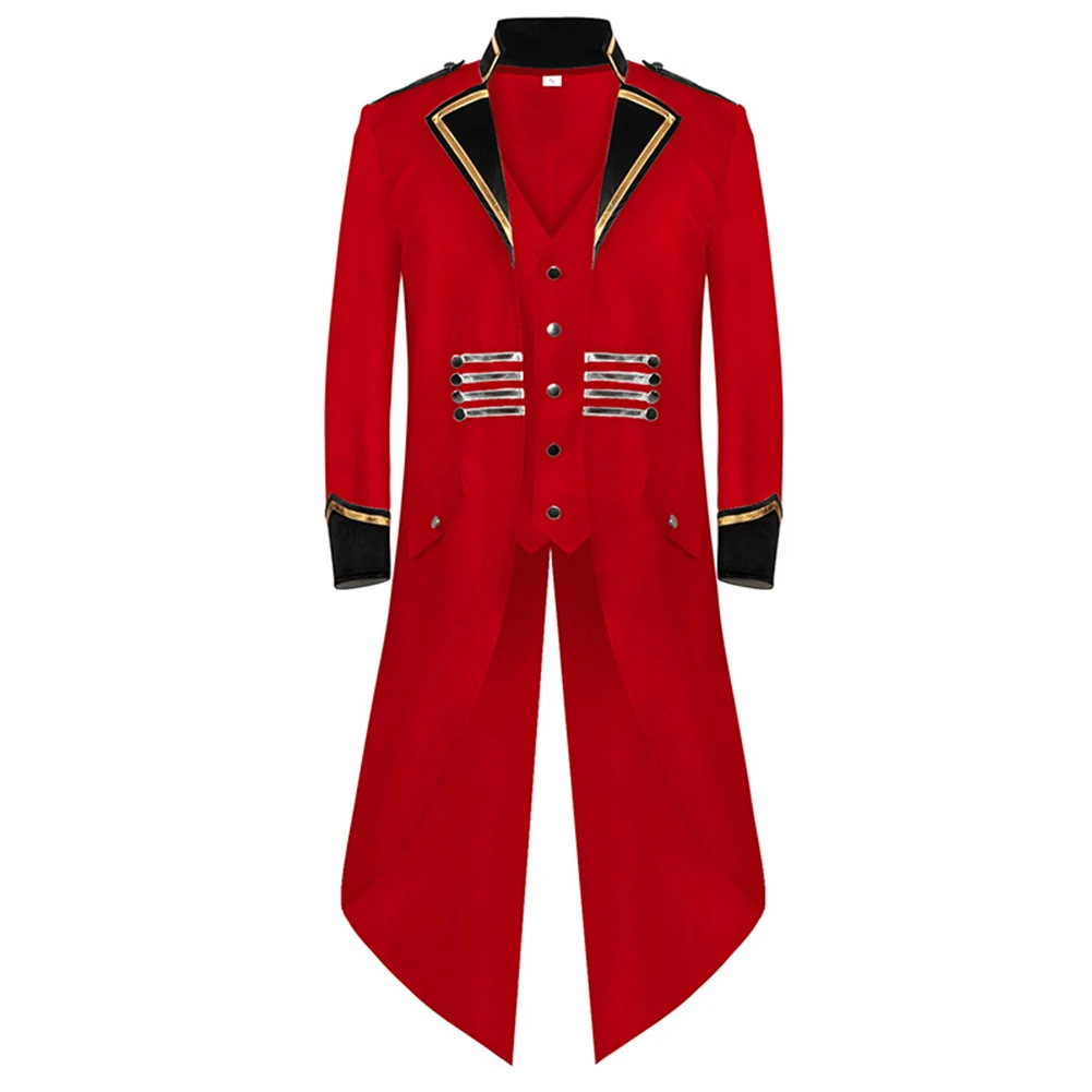 Vintage Mens Victorian Gothic Tailcoat Steampunk Gentleman Trench Coat Lapel Neckline Slight Stretch Casual Style
Vintage Mens Victorian Gothic Tailcoat Steampunk Gentleman Trench Coat Lapel Neckline Slight Stretch Casual Style