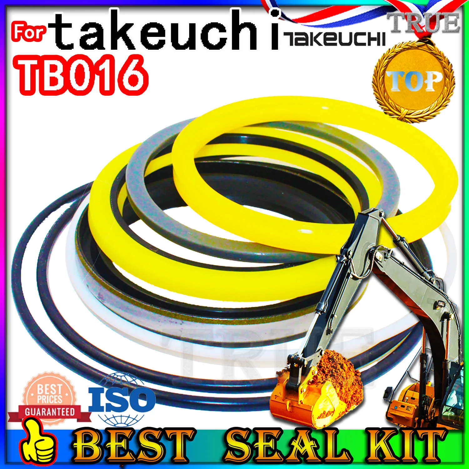 

For TAKEUCHI TB016 Oil Seal Repair Kit Boom Arm Bucket Excavator Hydraulic Cylinder Bushing FKM High Suppliers Manufacturers