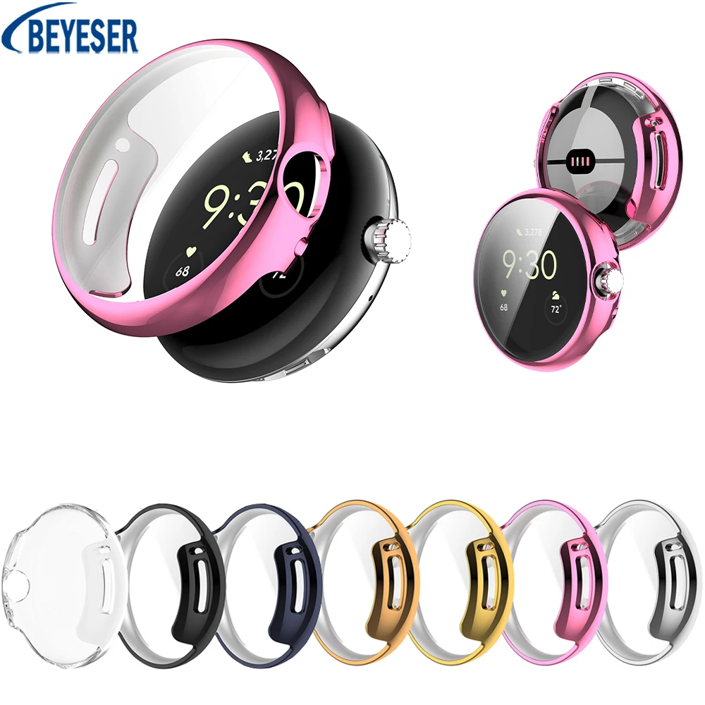 TPU Watch Case For Google Pixel with Screen Protector 2in1 Electroplating All-inclusive Drop-proof Case SmartWatch Protec Cover
TPU Watch Case For Google Pixel with Screen Protector 2in1 Electroplating All-inclusive Drop-proof Case SmartWatch Protec Cover