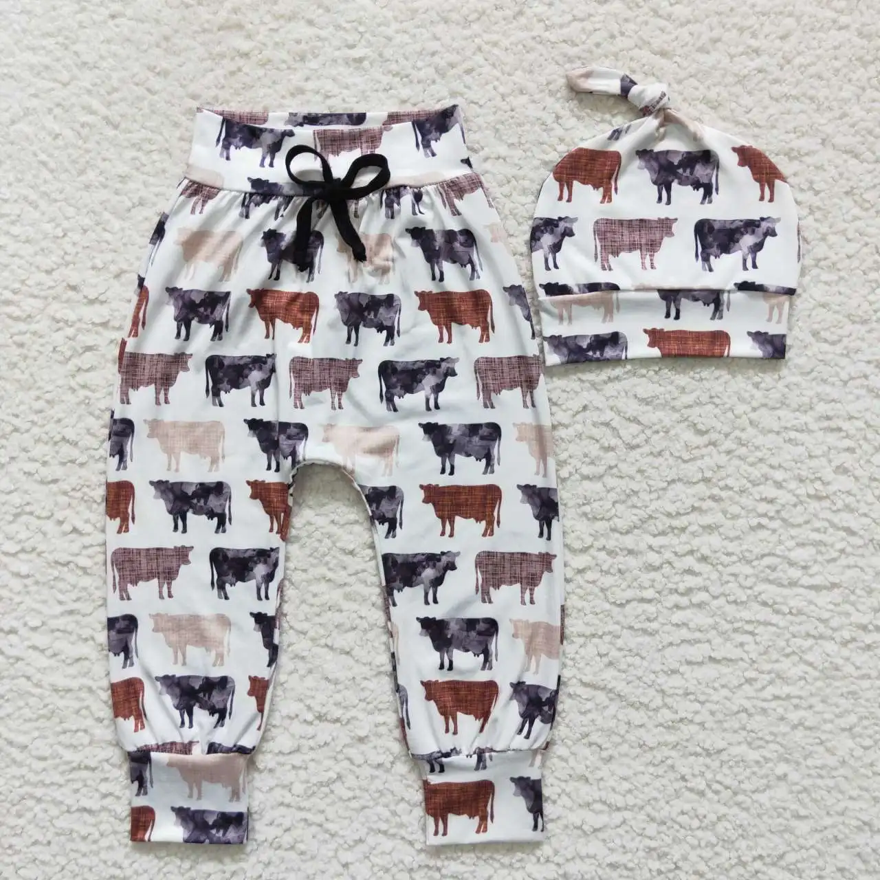 

Wholesale Western Boutique Newborn Baby Boy Trousers Hat Children Cotton Clothes Kids Infant Pants Toddler Spring Fall Clothing