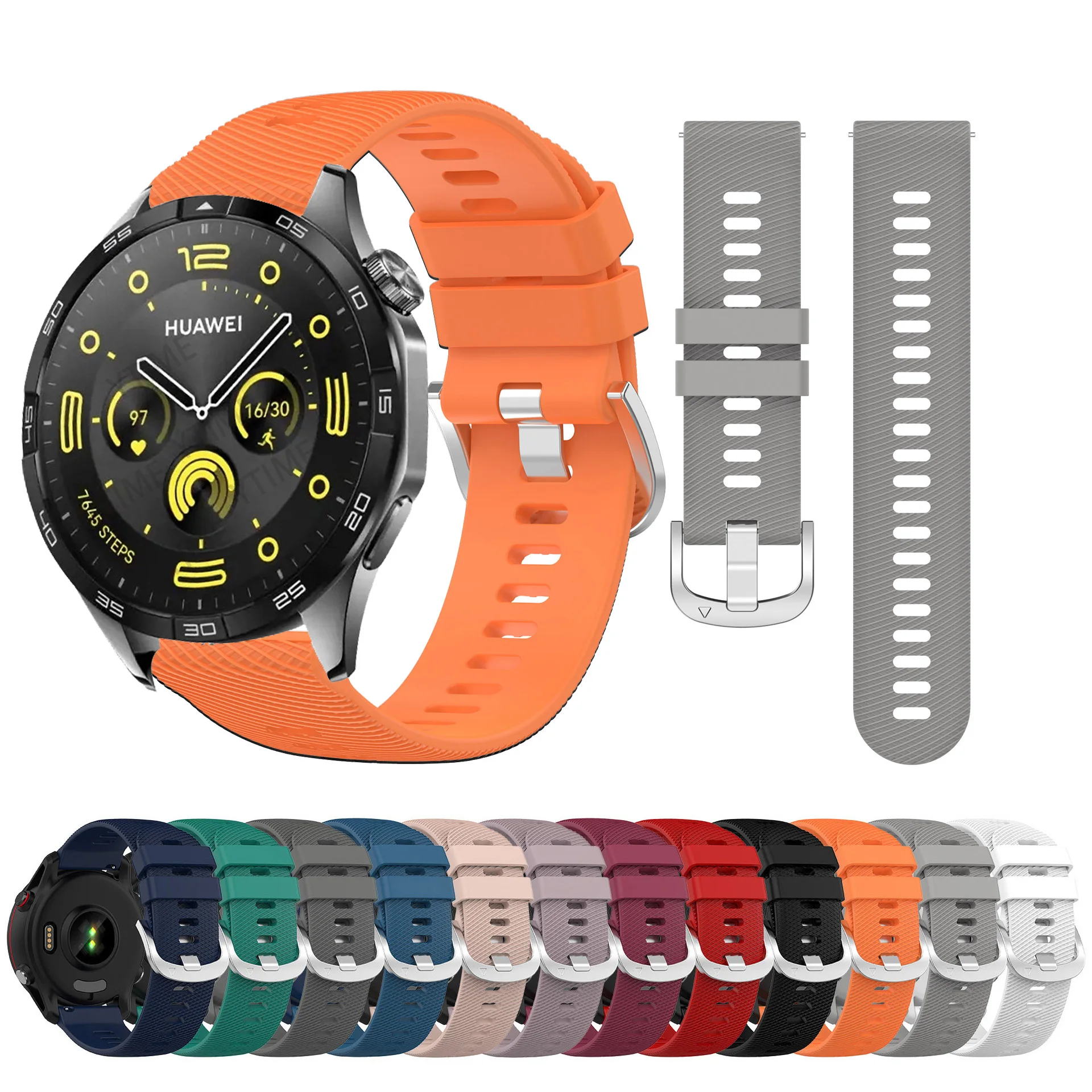 

22mm Watch Straps For Huawei Watch GT 4/2/3 SE/Pro/2E/GT2 46mm 2e Silicone Wrist Band GT3 Pro 46mm Bracelet Watchband Wristbands