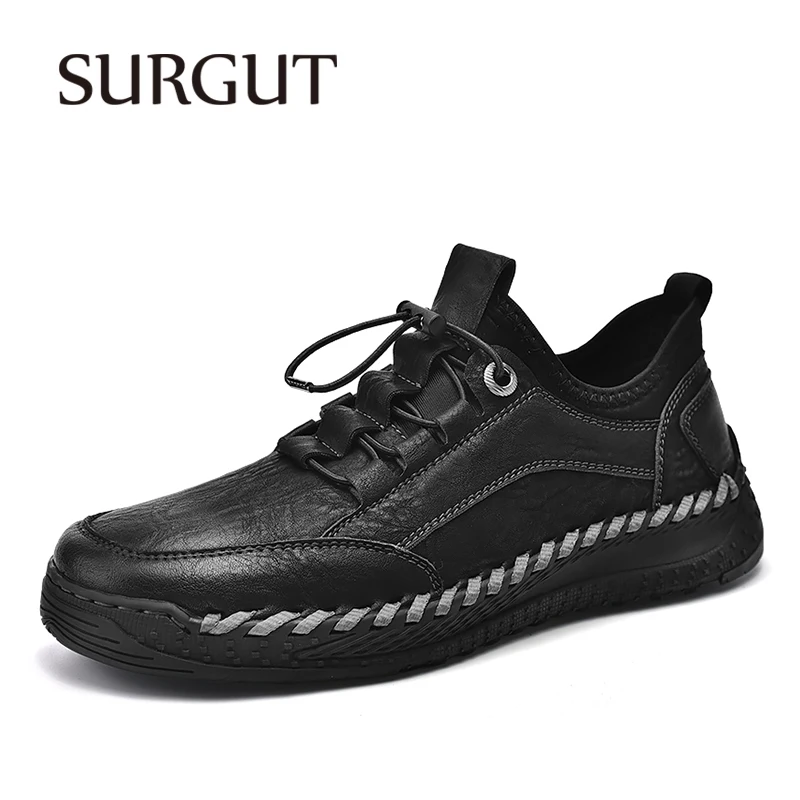 SURGUT 2024 Men's Leather Casual Shoes Comfortable Breathable Business Shoe Driving Shoes Men Loafers Moccasins Plus Size 46
SURGUT 2024 Men's Leather Casual Shoes Comfortable Breathable Business Shoe Driving Shoes Men Loafers Moccasins Plus Size 46
