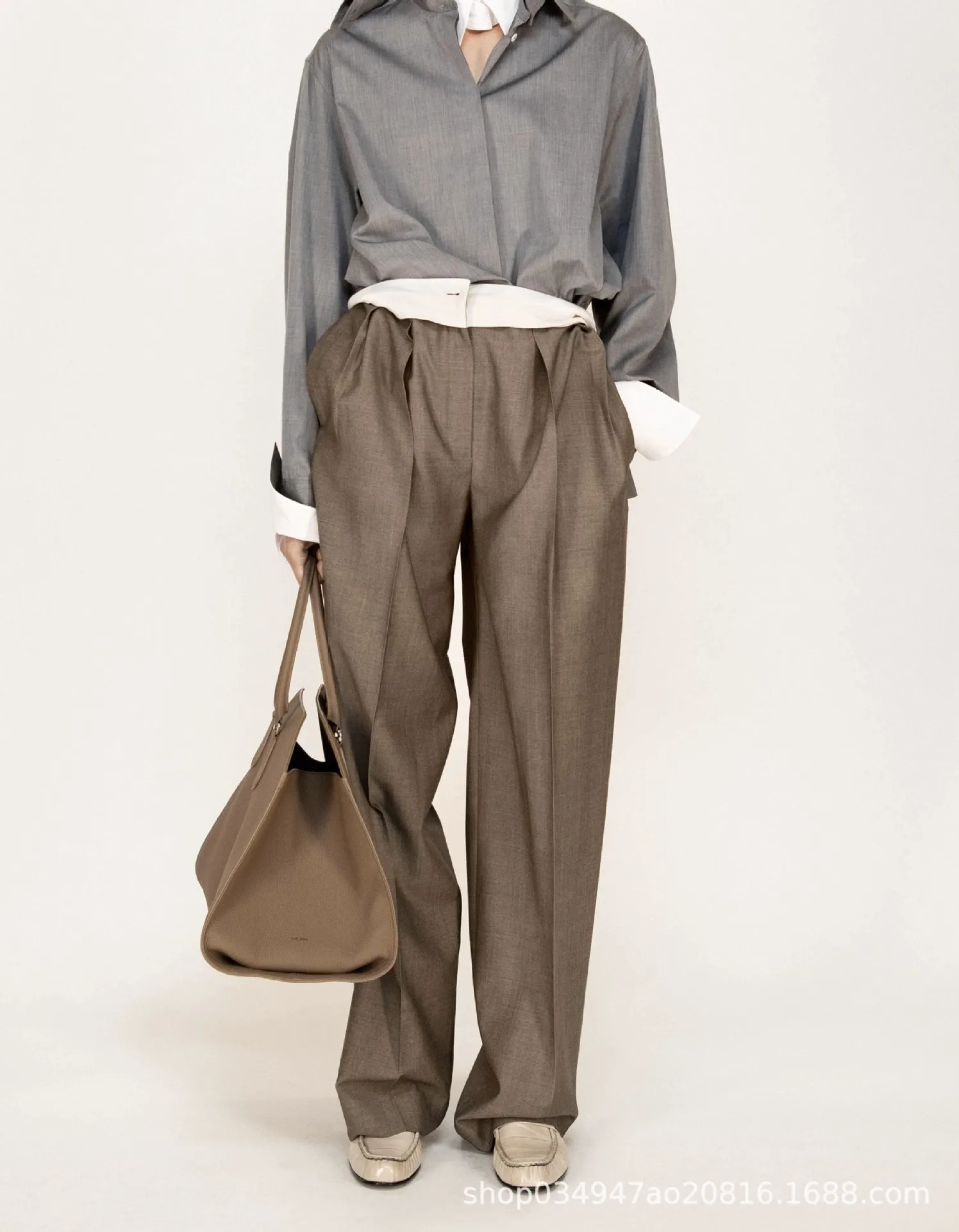 Women's Straight Tube Wide Leg Smoke Pipe Suit Pants Female High Waist Casual Trousers Spring and Autumn
Women's Straight Tube Wide Leg Smoke Pipe Suit Pants Female High Waist Casual Trousers Spring and Autumn