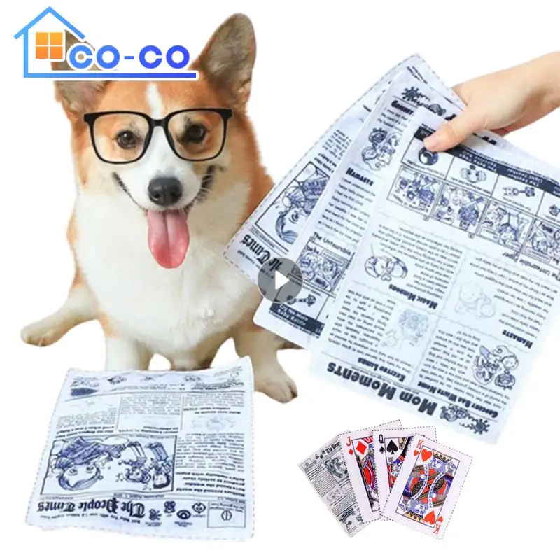 Газета, игрушки для собак, забавная бумажная жевательная игрушка для собак маленького и среднего размера, устойчивая к укусам салфетка, сменные игрушки для чистки зубов собак
Газета, игрушки для собак, забавная бумажная жевательная игрушка для собак маленького и среднего размера, устойчивая к укусам салфетка, сменные игрушки для чистки зубов собак