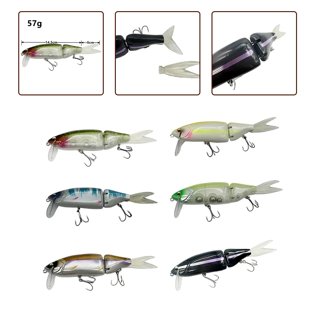 140mm/57g Swimbait Jointed Fishing Lure Artificial Hard Baits For Wobbler Pike Carp Fishing Tackle Accessories
140mm/57g Swimbait Jointed Fishing Lure Artificial Hard Baits For Wobbler Pike Carp Fishing Tackle Accessories