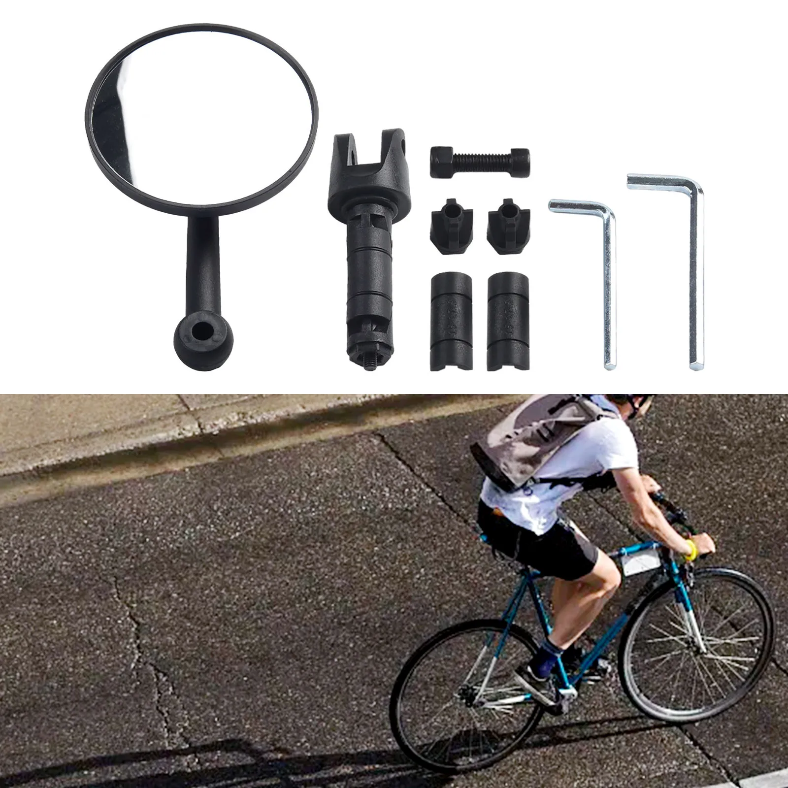 Wide View Cycling Handlebar View Mirror 360 Degree Adjustment Black Color Moderate Deformation Enhance Safety and Visibility
Wide View Cycling Handlebar View Mirror 360 Degree Adjustment Black Color Moderate Deformation Enhance Safety and Visibility