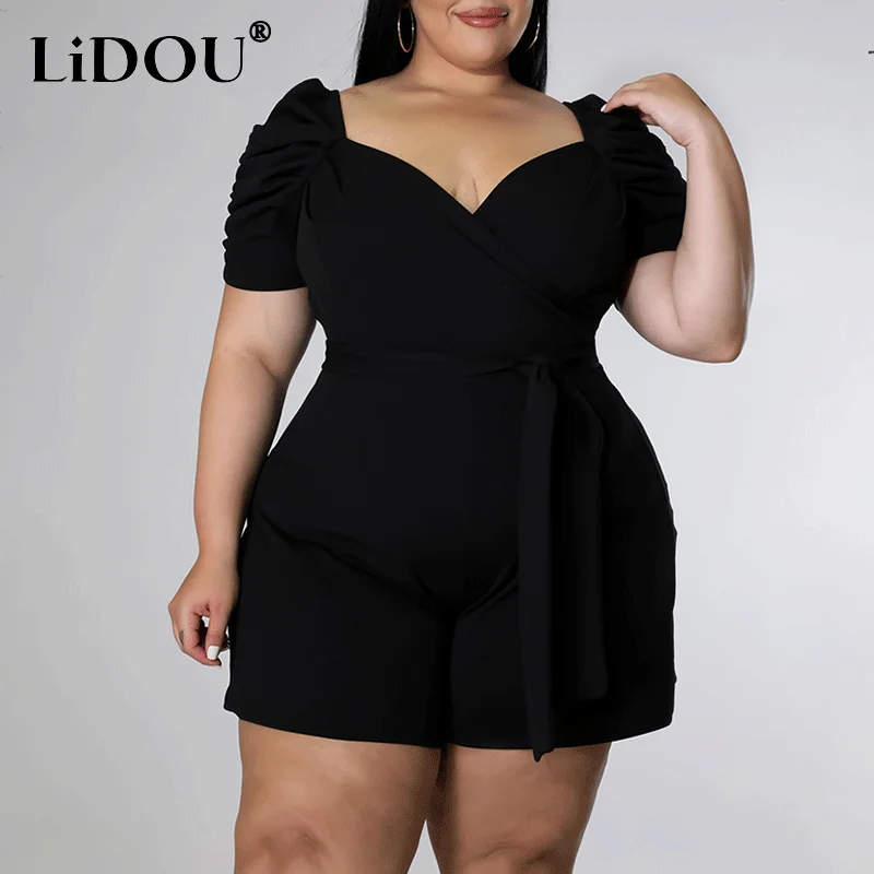 2022 Summer New Sexy Casual Fashion Streetwear Vintage Drawstring Jumpsuit Solid Belt Plus Size Harajuku Suit Women's Clothing
2022 Summer New Sexy Casual Fashion Streetwear Vintage Drawstring Jumpsuit Solid Belt Plus Size Harajuku Suit Women's Clothing