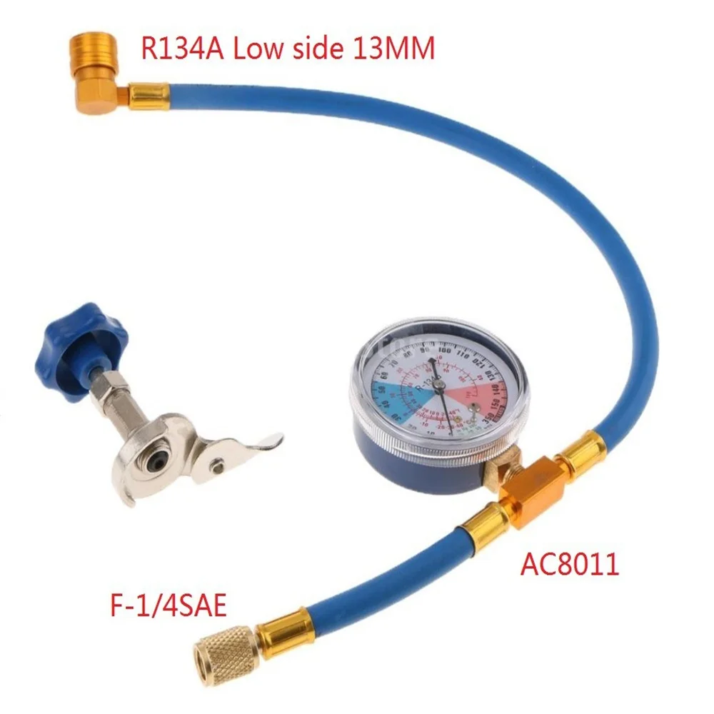 Universal r134a Gas Air Conditioning Refill R12 R22 R134a Refrigerant Gas Open Valve Car Air Conditioner Recharge Hose Gauge
Universal r134a Gas Air Conditioning Refill R12 R22 R134a Refrigerant Gas Open Valve Car Air Conditioner Recharge Hose Gauge