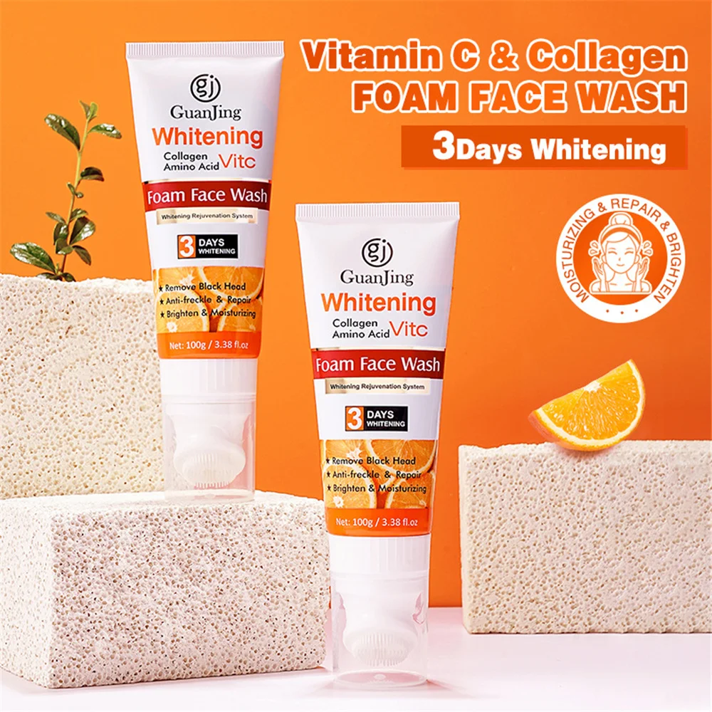 Disaar Vitamin C Facial Wash 100g Foam Anti-Freckle Whitening Cleanser Deep Cleansing Remove Blackhead Repair Face Wash
Disaar Vitamin C Facial Wash 100g Foam Anti-Freckle Whitening Cleanser Deep Cleansing Remove Blackhead Repair Face Wash