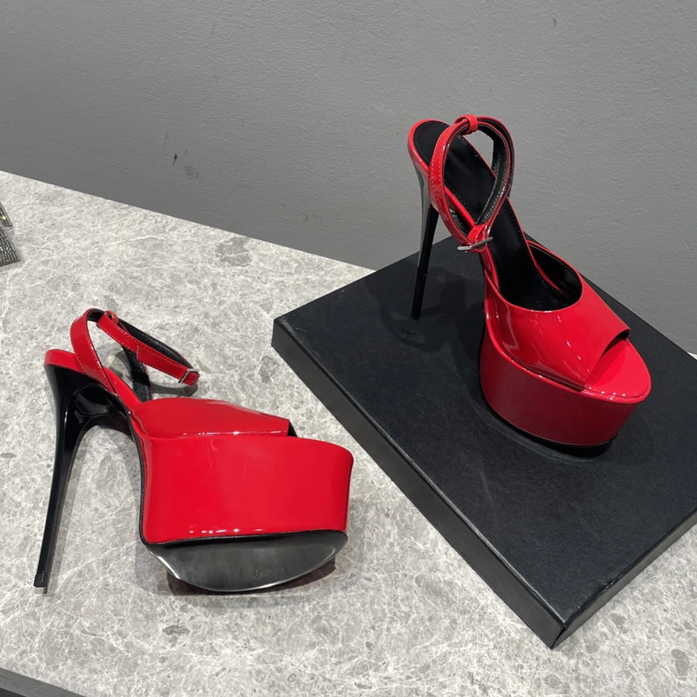 High Quality Super High heel Fish Mouth toe cap Design Fashion Party Sandals Round Head Elegant walk T show Shoes Women 34 Red
High Quality Super High heel Fish Mouth toe cap Design Fashion Party Sandals Round Head Elegant walk T show Shoes Women 34 Red