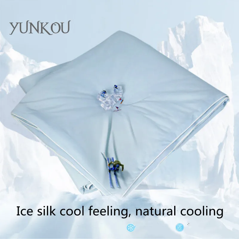 Summer solid color thin section high-tech natural cooling soybean fiber filled 2-sided cool quilt printed quilted washable quilt
Summer solid color thin section high-tech natural cooling soybean fiber filled 2-sided cool quilt printed quilted washable quilt