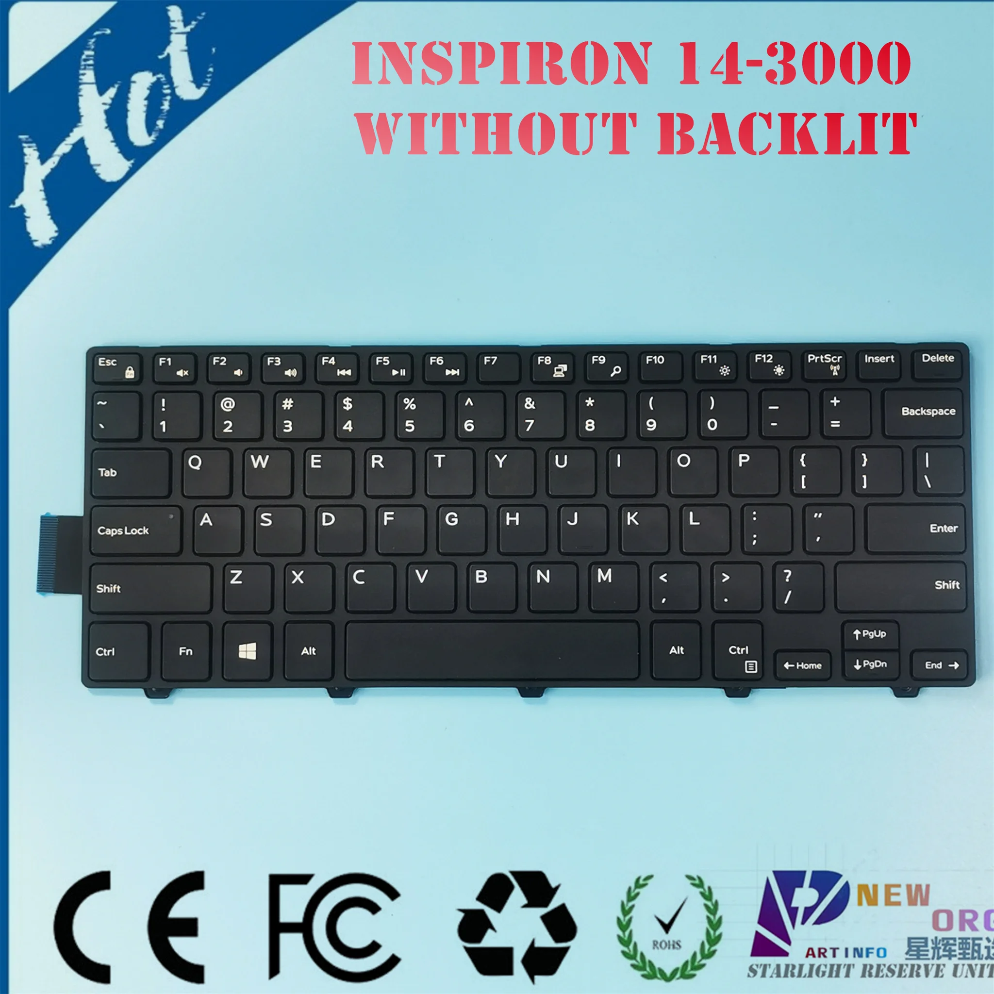 

US/AR/CS Laptop keyboard for Dell Inspiron 14 3000 3452 3458 3459 5447 5448 5441 5455 5458 5457 5459 7447 3442 3467 3459