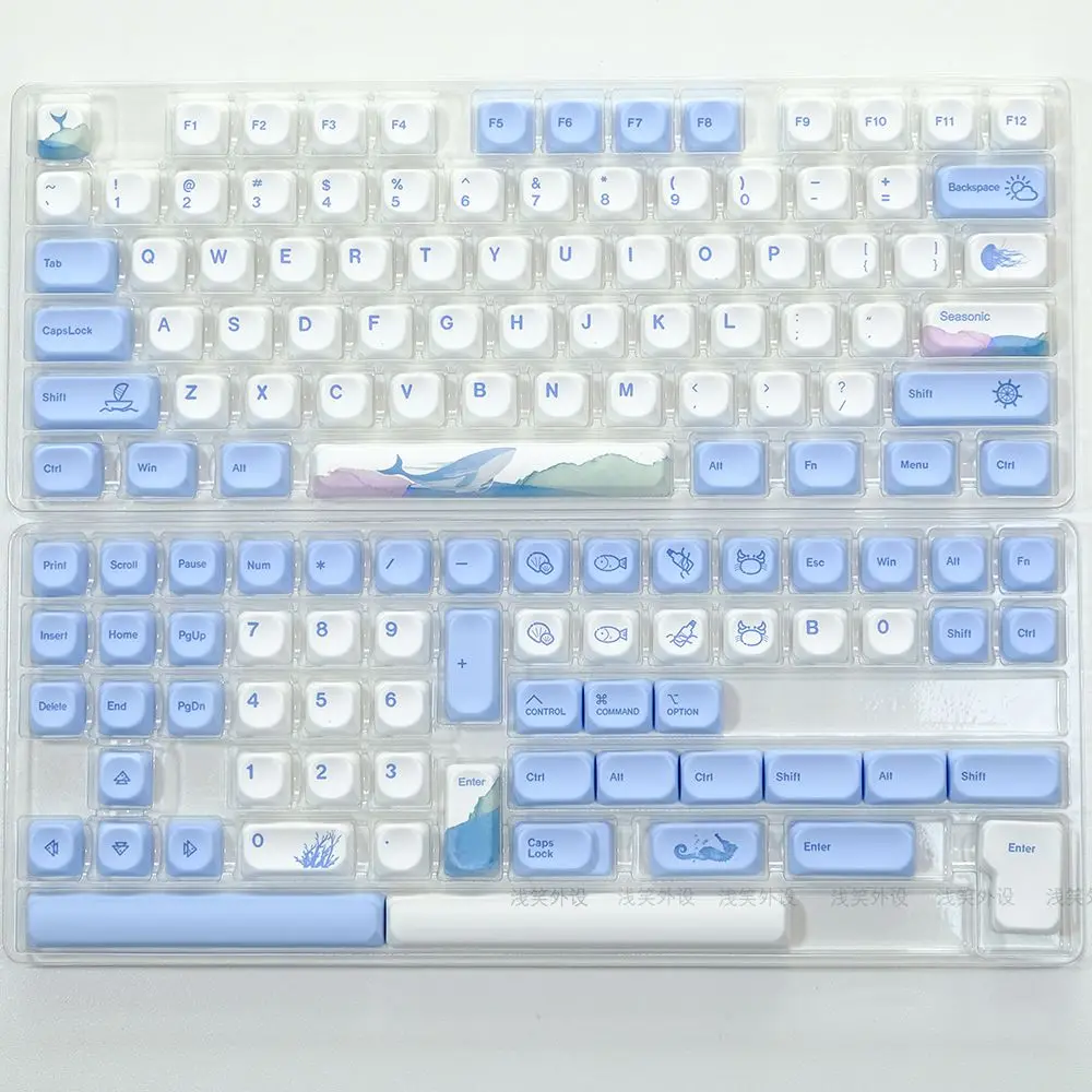 135 Keys Ocean Whale KOA Keycaps Dye Sublimation PBT Japanese Korean Russian Keycap For Mx Switch Mechanical Keyboard MOA 7U ISO
135 Keys Ocean Whale KOA Keycaps Dye Sublimation PBT Japanese Korean Russian Keycap For Mx Switch Mechanical Keyboard MOA 7U ISO