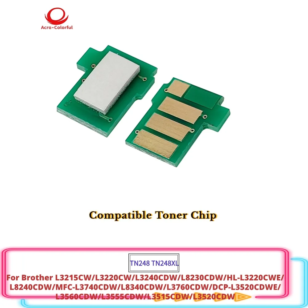 New Toner Chip For Brother L3215/L3220CW /L3240/L8230CDW HL-L3220CWE L8240CDW MFC-L3740CDW Compatible TN248 TN248XL Hot Sale
New Toner Chip For Brother L3215/L3220CW /L3240/L8230CDW HL-L3220CWE L8240CDW MFC-L3740CDW Compatible TN248 TN248XL Hot Sale