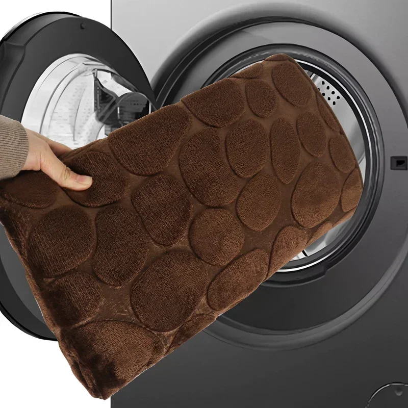 New Cobblestone Non-slip Bathroom Mat L-shaped Corner Toilet Mat Machine Washable Soft Absorbent WC Floor Mat Bath Shower Mats New Cobblestone Non-slip Bathroom Mat L-shaped Corner Toilet Mat Machine Washable Soft Absorbent WC Floor Mat Bath Shower Mats
