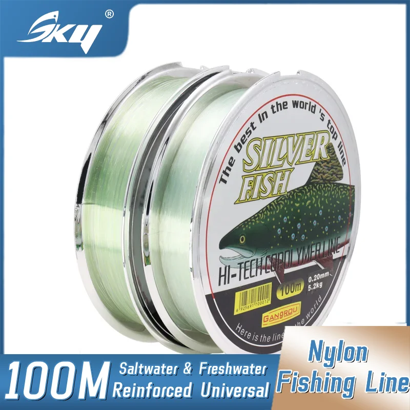 SKY 100M Fishing Line Reinforced Universal Well Hiding Nylon Wire Saltwater or Freshwater Fishing Line Accessories Tackle
SKY 100M Fishing Line Reinforced Universal Well Hiding Nylon Wire Saltwater or Freshwater Fishing Line Accessories Tackle