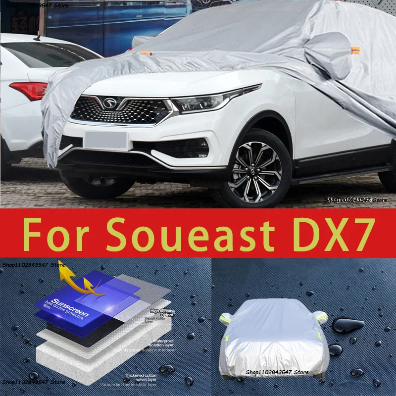 For Soueast DX7 Outdoor Protection Full Car Covers Snow Cover Sunshade Waterproof Dustproof Exterior Car accessories
For Soueast DX7 Outdoor Protection Full Car Covers Snow Cover Sunshade Waterproof Dustproof Exterior Car accessories