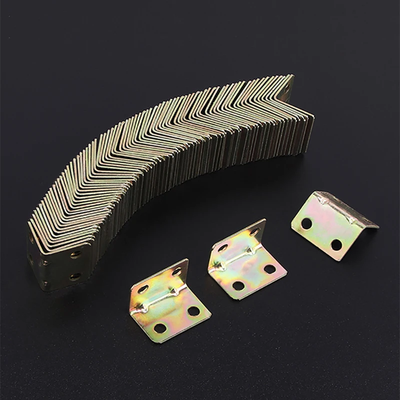 

100PCS Corner Code 90Degree Right Angle Fixator L-shaped Triangular Iron Layer Board Support Furniture Thickened Connector Piece
