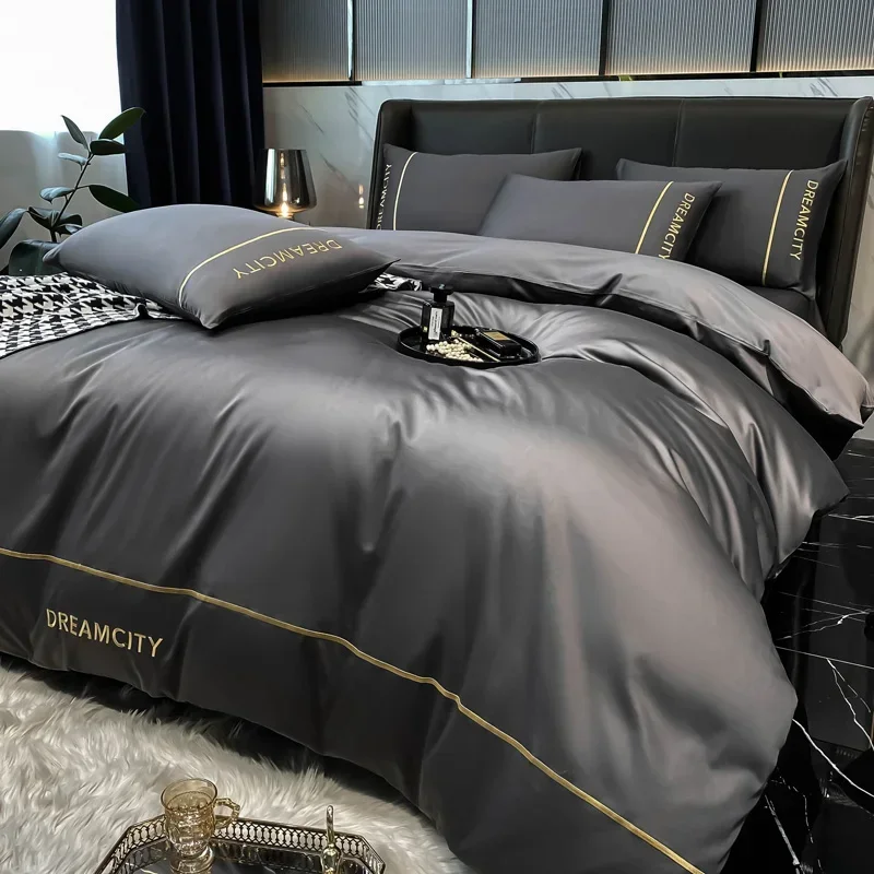 High grade light luxury long staple cotton satin cotton four piece cotton quilt cover sheet bedding comforter bedding sets
High grade light luxury long staple cotton satin cotton four piece cotton quilt cover sheet bedding comforter bedding sets