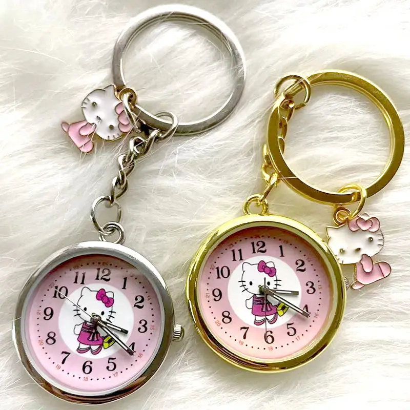 Sanrio Hello Kitty Keychain Pocket Watch Kawaii Student Fashion Pocket Watch Cartoon Girl Keychain Small Clock Nurse Chest Watch
Sanrio Hello Kitty Keychain Pocket Watch Kawaii Student Fashion Pocket Watch Cartoon Girl Keychain Small Clock Nurse Chest Watch