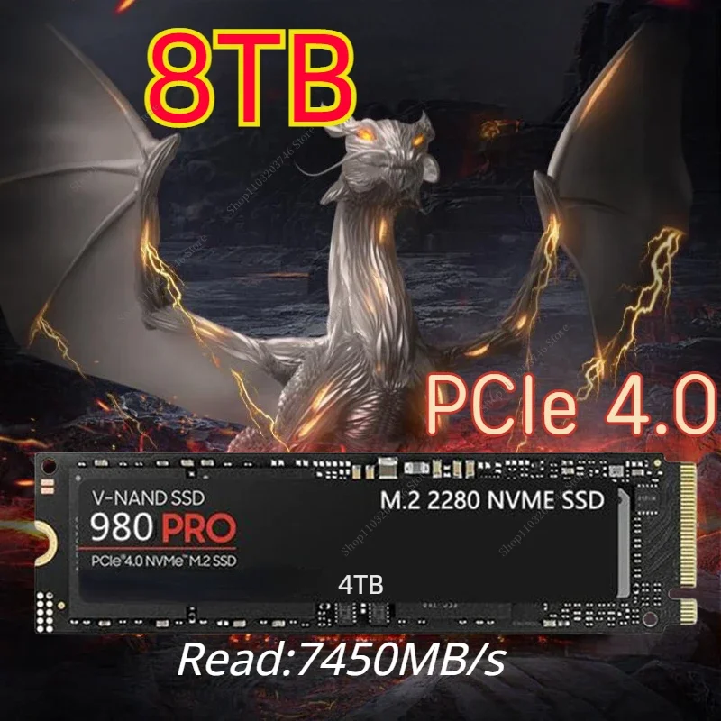 100% Original New SSD NVMe M.2 2280 980 PRO 8TB Internal Solid State Drives PCIe Gen 4.0 x 4 Hard Disk for Desktop Laptop PS5 PC
100% Original New SSD NVMe M.2 2280 980 PRO 8TB Internal Solid State Drives PCIe Gen 4.0 x 4 Hard Disk for Desktop Laptop PS5 PC
