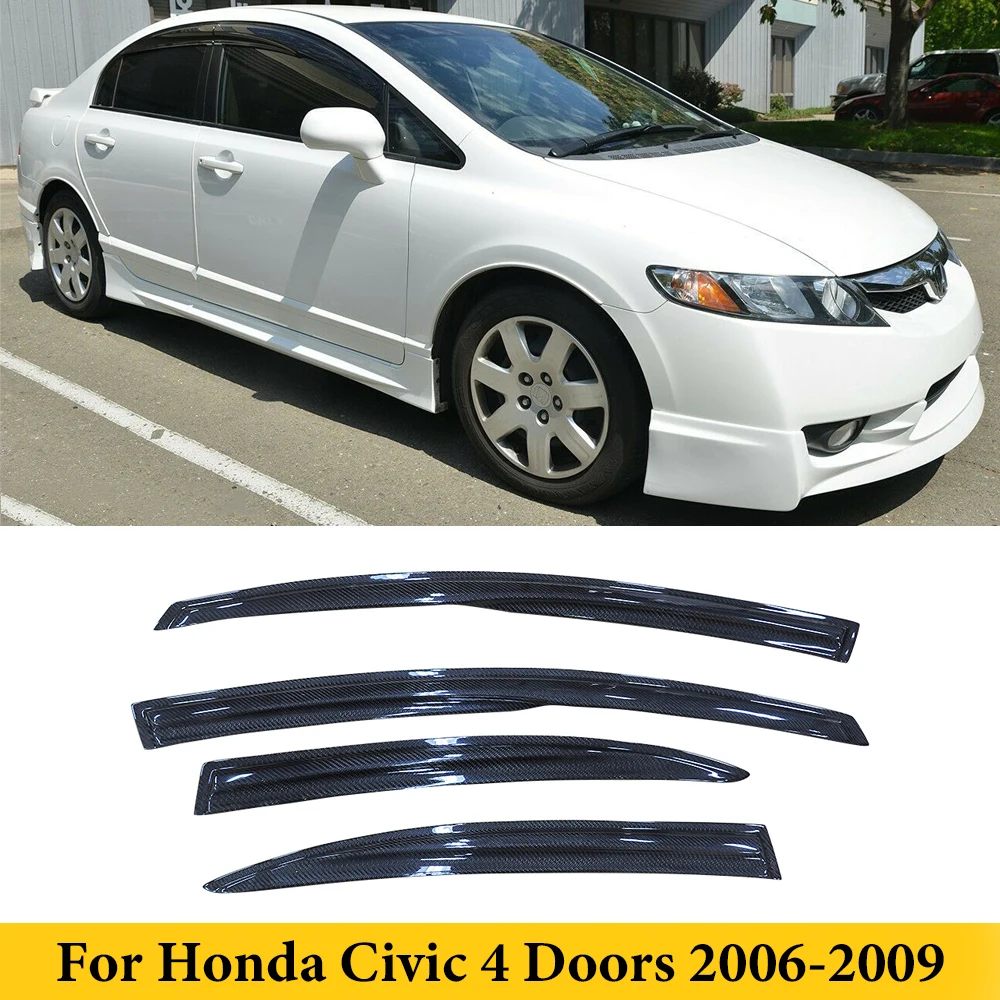 For Honda Civic 8TH 4 Doors 2006-2011 Carbon Fiber Window Visor Trim Cover Rain Guard Sticker Car Styling
For Honda Civic 8TH 4 Doors 2006-2011 Carbon Fiber Window Visor Trim Cover Rain Guard Sticker Car Styling