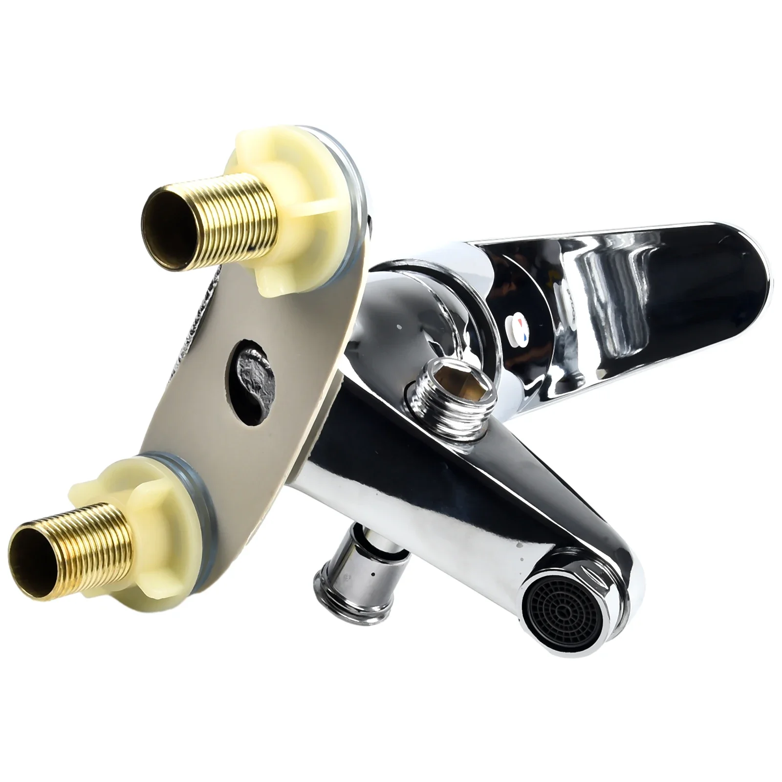 Bathroom Faucet Water Mixer Tap Bath Faucet Double-Hole Hot And Cold Basin Tap Single Handle Sink Mixing Valve
Bathroom Faucet Water Mixer Tap Bath Faucet Double-Hole Hot And Cold Basin Tap Single Handle Sink Mixing Valve