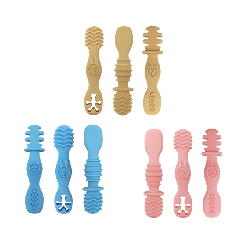 Food-Grade Silicone Spoon Fork Baby Spoon & Fork Set Non-Slip Training Utensils- Soft Kitchen Accessories for Feeding
Food-Grade Silicone Spoon Fork Baby Spoon & Fork Set Non-Slip Training Utensils- Soft Kitchen Accessories for Feeding
