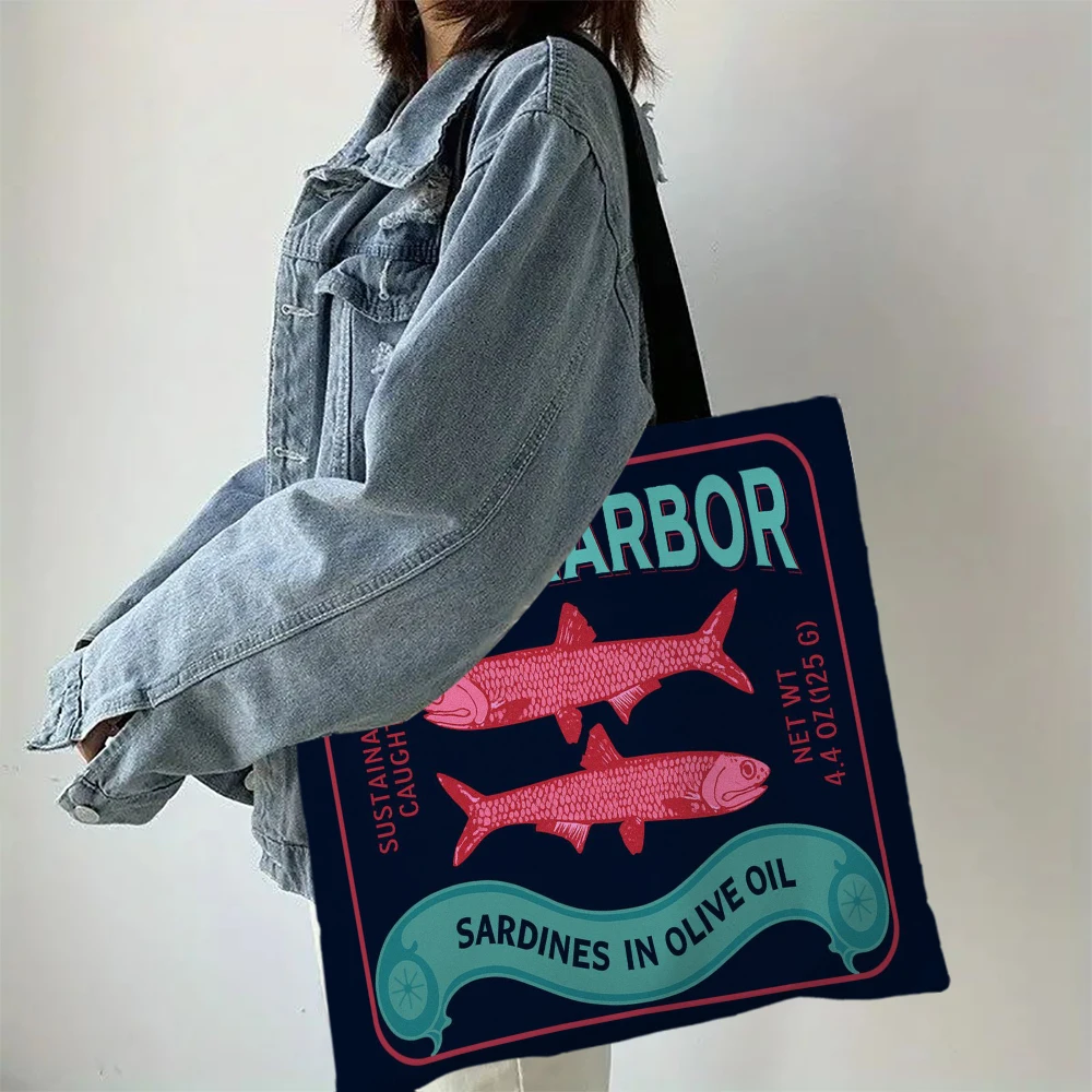 Sardine Graphic Tote Bag 4 S1b15f04d55d0411990c2c104c228079dP