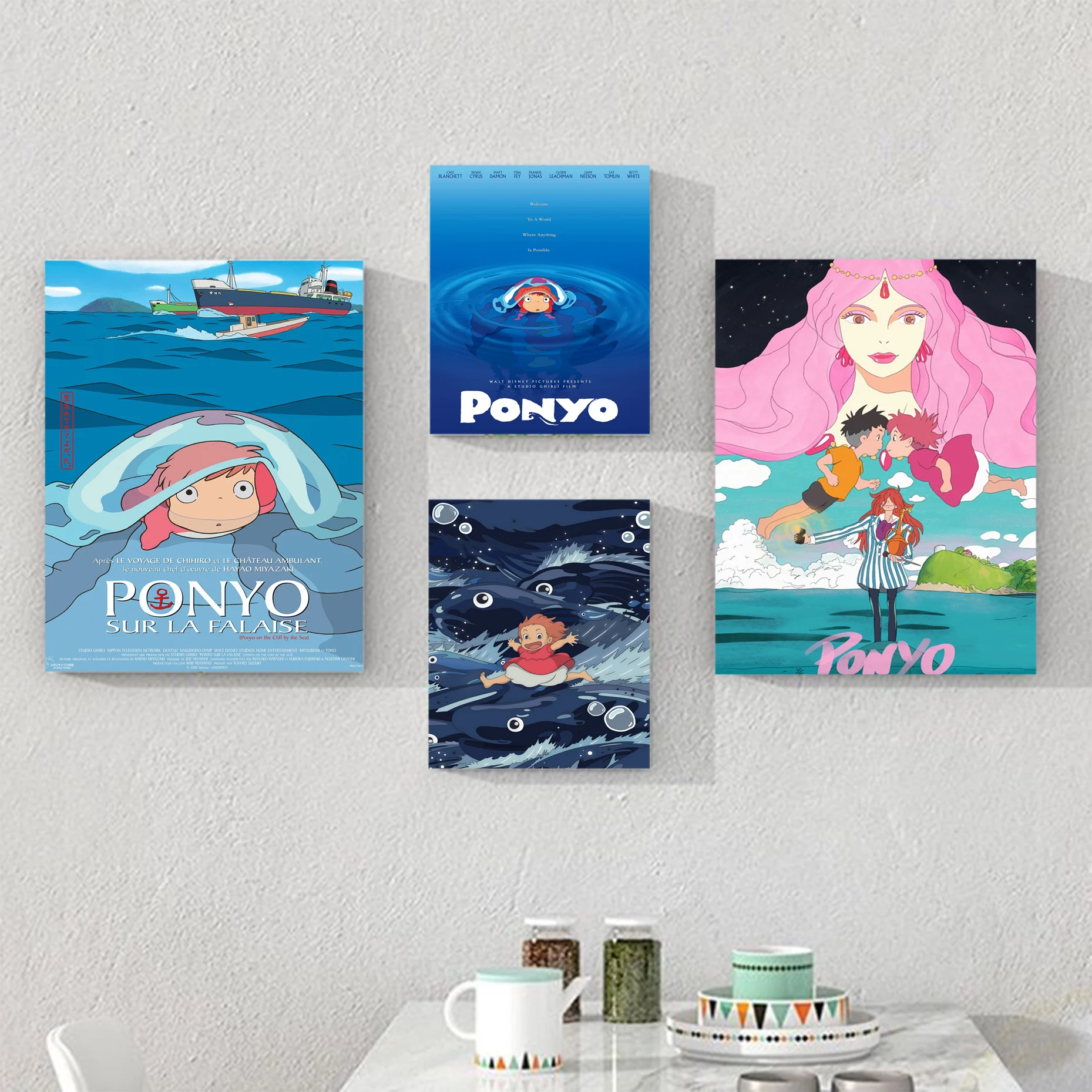 Ponyo On The Cliff Classic Anime Poster Retro Kraft Paper Sticker DIY Room Bar Cafe Wall Decor
Ponyo On The Cliff Classic Anime Poster Retro Kraft Paper Sticker DIY Room Bar Cafe Wall Decor