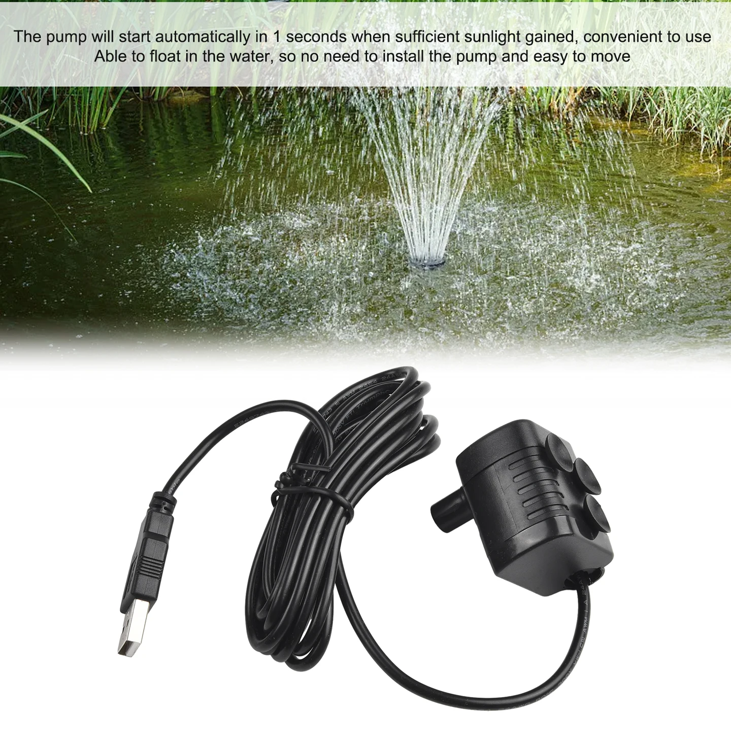 Solar Power Fountain Water Pump For Garden Pond Pool Fish Aquarium Pump Fountain Rockery Aquarium Bottom Suction Pumps
Solar Power Fountain Water Pump For Garden Pond Pool Fish Aquarium Pump Fountain Rockery Aquarium Bottom Suction Pumps