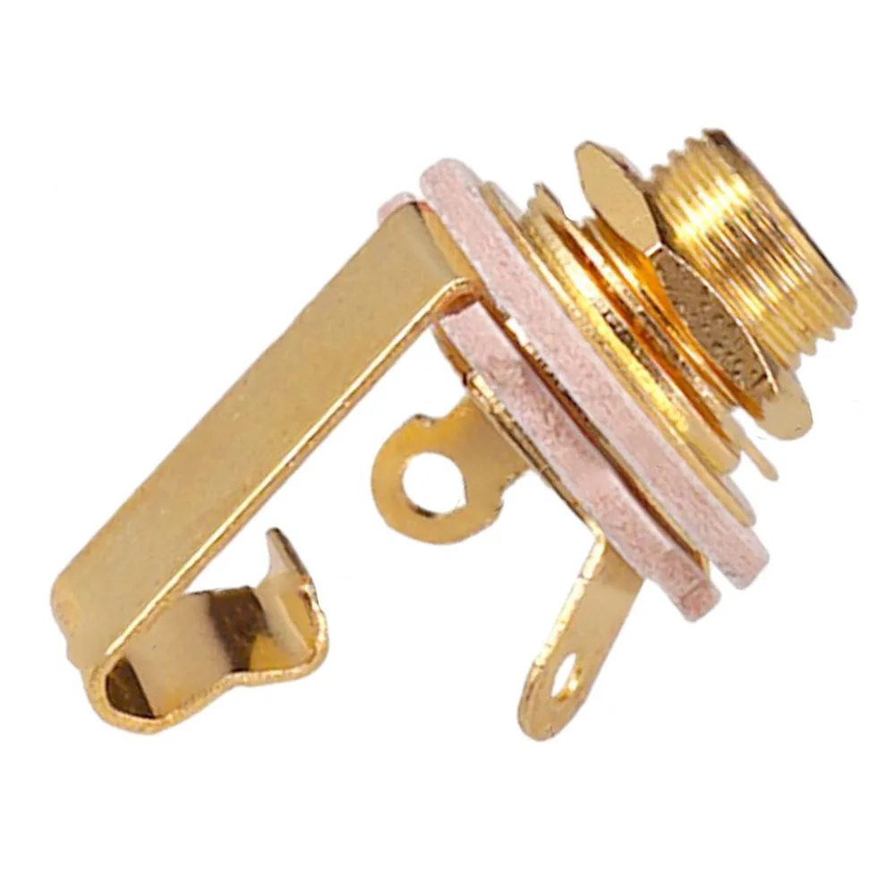 

2Pcs Socket Guitar Parts Socket Guitar Parts 3/8\\\\\\\" Bass Guitar Part Brass Input Guitar Plug Socket Practical To Use