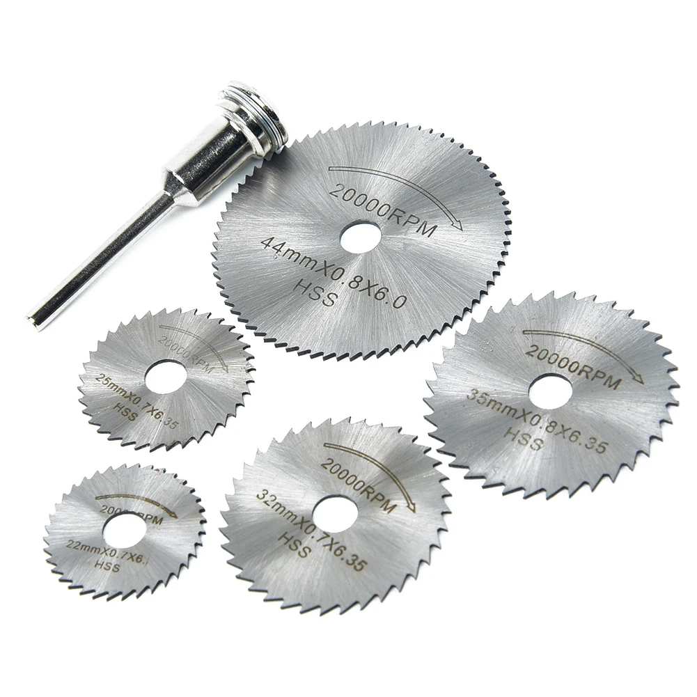 6Pcs Set HSS 4241 Mini Circular Saw Blades Rotary Tool Precision Cutting Disc For Cutting Aluminum/Brass/Copper/Wood/Plastic
6Pcs Set HSS 4241 Mini Circular Saw Blades Rotary Tool Precision Cutting Disc For Cutting Aluminum/Brass/Copper/Wood/Plastic