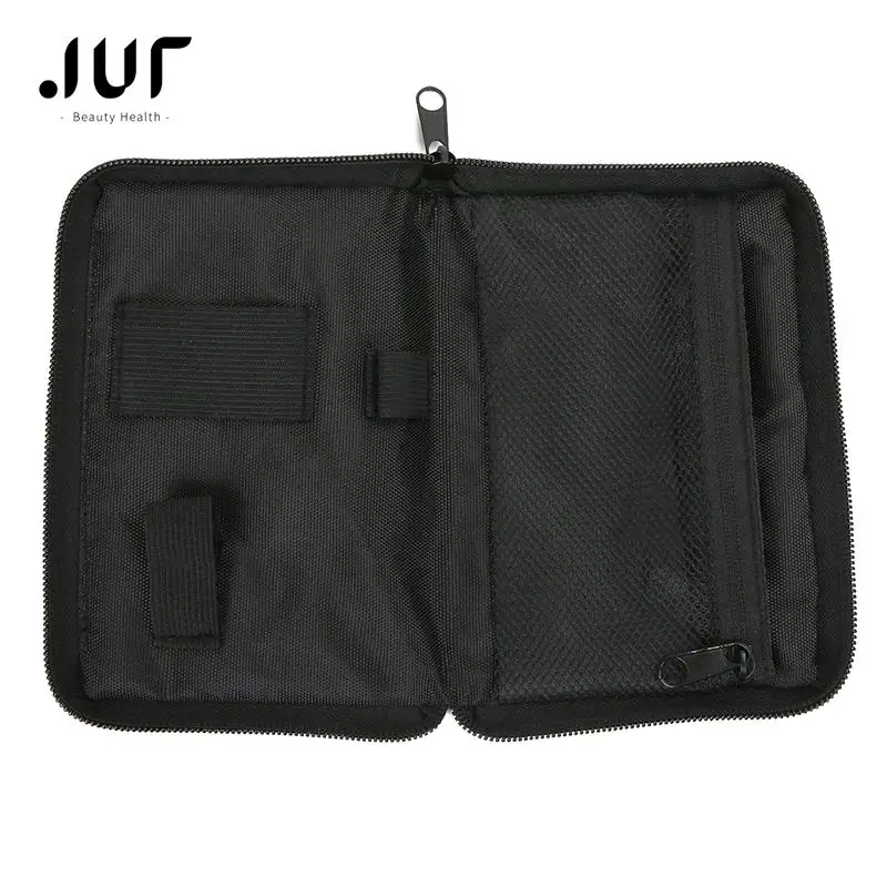 

Zippered Storage Bags Instrument 16x11cm Portable Glucose Monitor Pouch Black Cloth Organizer Blood Meter