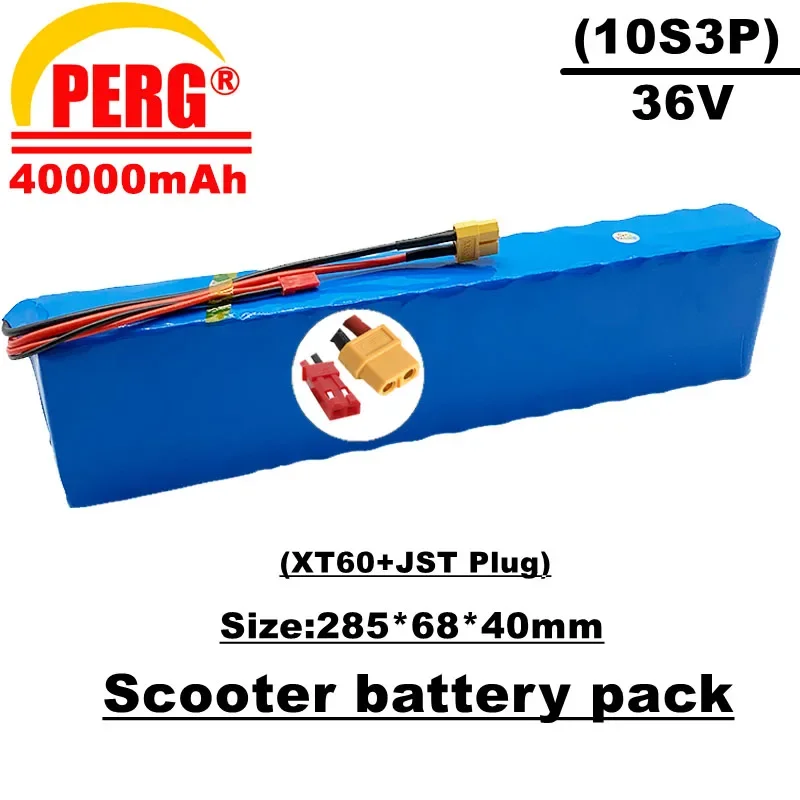 36v lithium ion battery pack, 10s3p, 40ah,jst+xt60 connector,suitable for electric bicycles and scooters,equipped with BMS
36v lithium ion battery pack, 10s3p, 40ah,jst+xt60 connector,suitable for electric bicycles and scooters,equipped with BMS